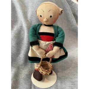 Old Doll Figurine Fabric Becassine Year 1950/60